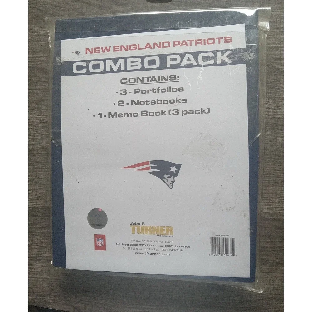 New England Patriots Notebook Combo Pack NFL Merch‎ NEW!!